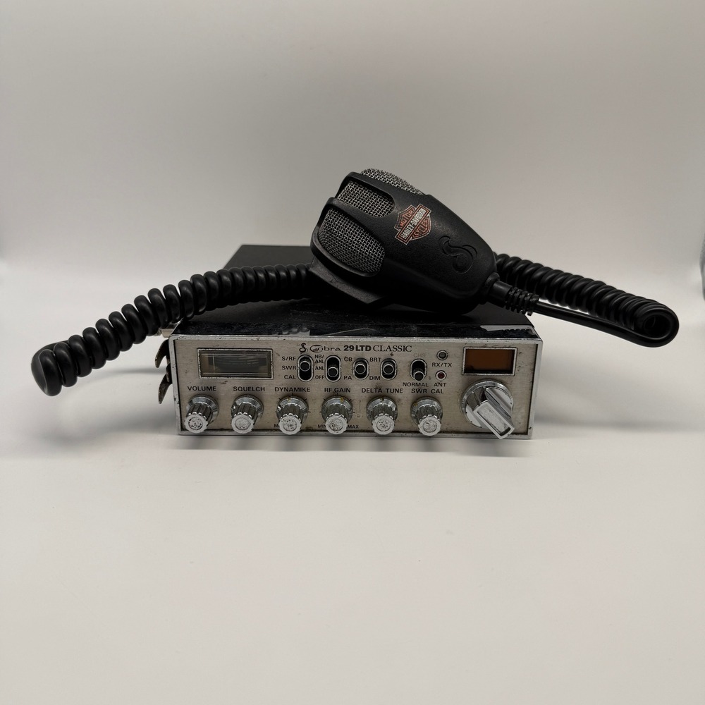 Cobra 29 LTD Classic CB Radio Mobile Transceiver Silver Black Vintage 1993